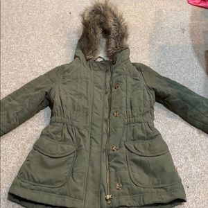 Old Navy green jacket, size Large (10/12) kids